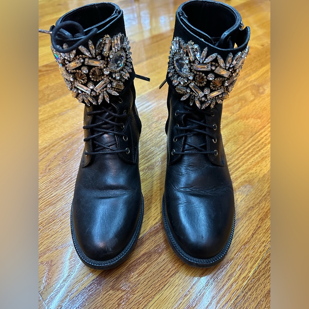 Rene Caovilla embellished boots 37.5